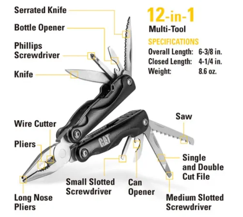 4 Piece Multi-Tool and Folding Pocket Knife Set