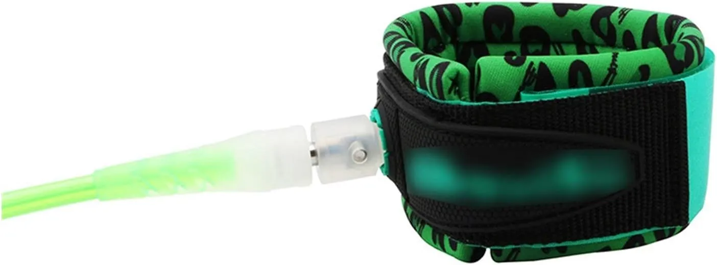 7MM 10ft Surfboard Leash Yellow Surfing Leg Leash Sup Surfboard Stand Up Paddle Rope Surfing Equipment(8ft)