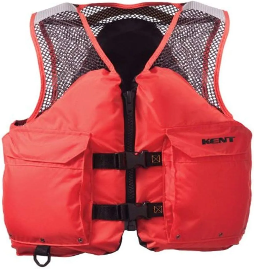 Absolute Outdoor Kent Mesh Deluxe Commercial Life Vest - Persons Over 90-Pounds