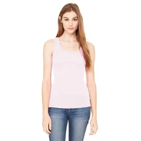 Bella   Canvas Women's Pink Sheer Mini Rib Racerback Tank