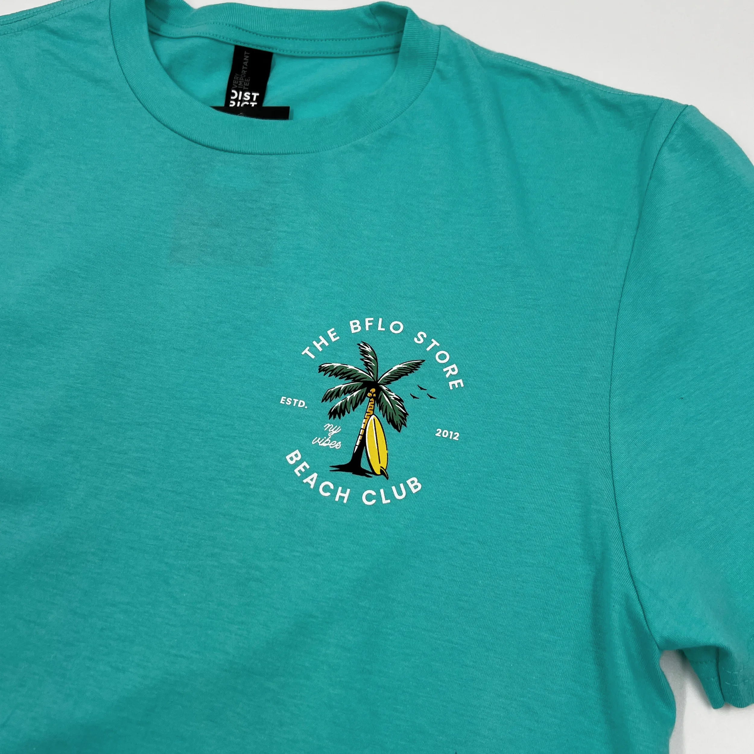 BFLO Beach Club Aqua Short Sleeve Shirt