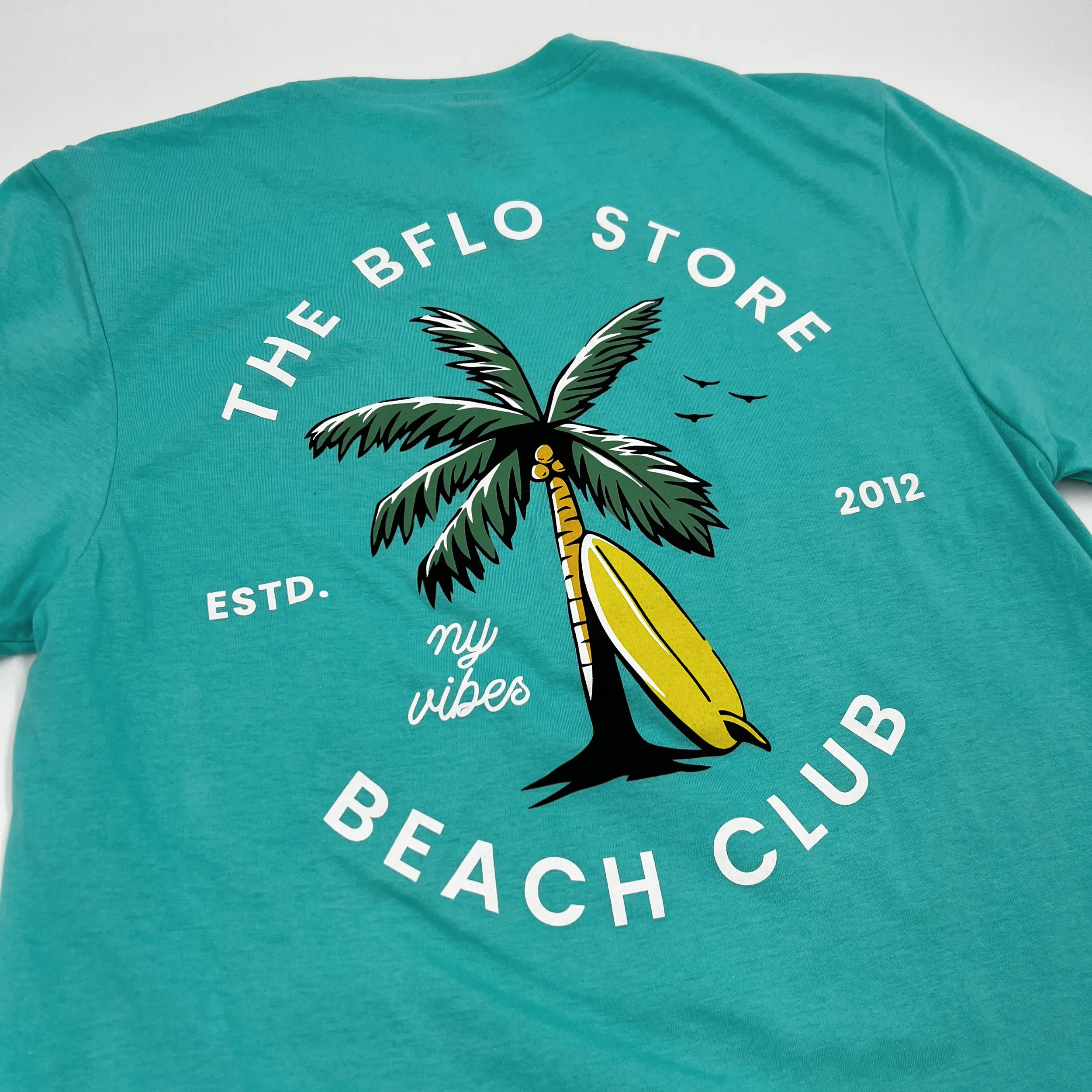 BFLO Beach Club Aqua Short Sleeve Shirt