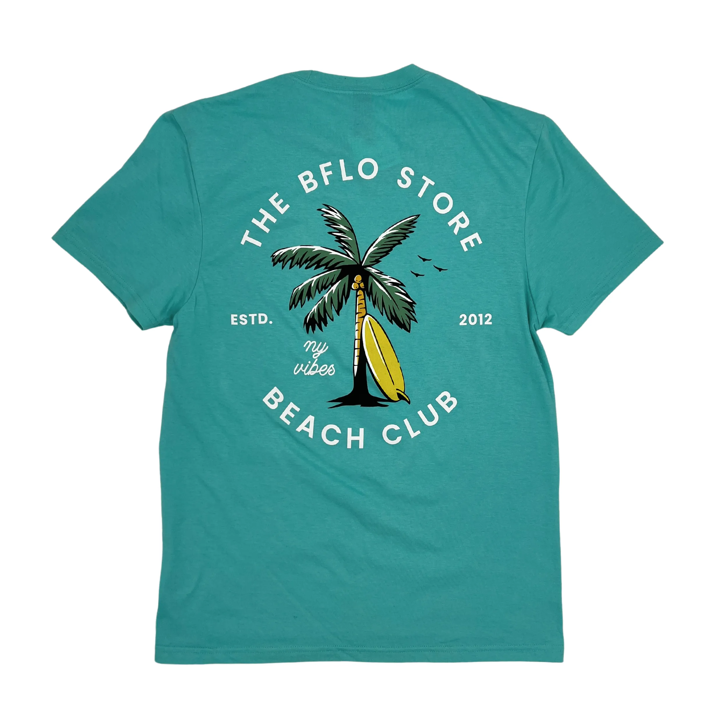 BFLO Beach Club Aqua Short Sleeve Shirt