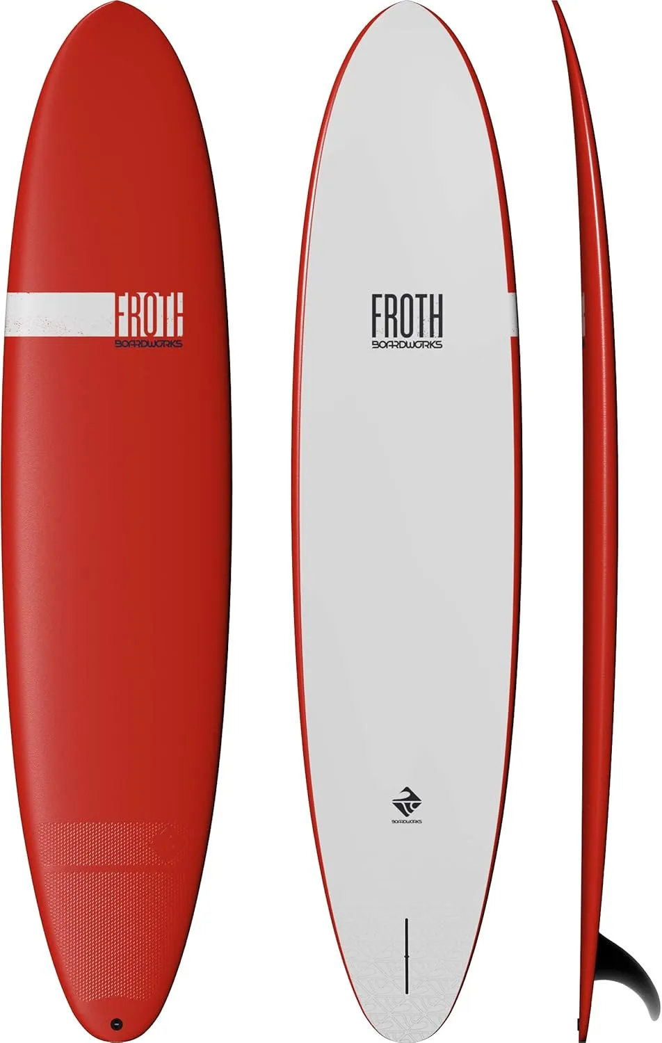 Boardworks Froth  Soft Top Surfboard  Wakesurf Board  3 Colors - 5 Sizes from 5 to 9