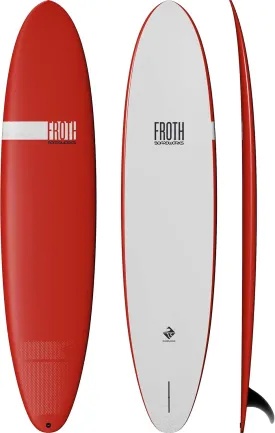Boardworks Froth  Soft Top Surfboard  Wakesurf Board  3 Colors - 5 Sizes from 5 to 9
