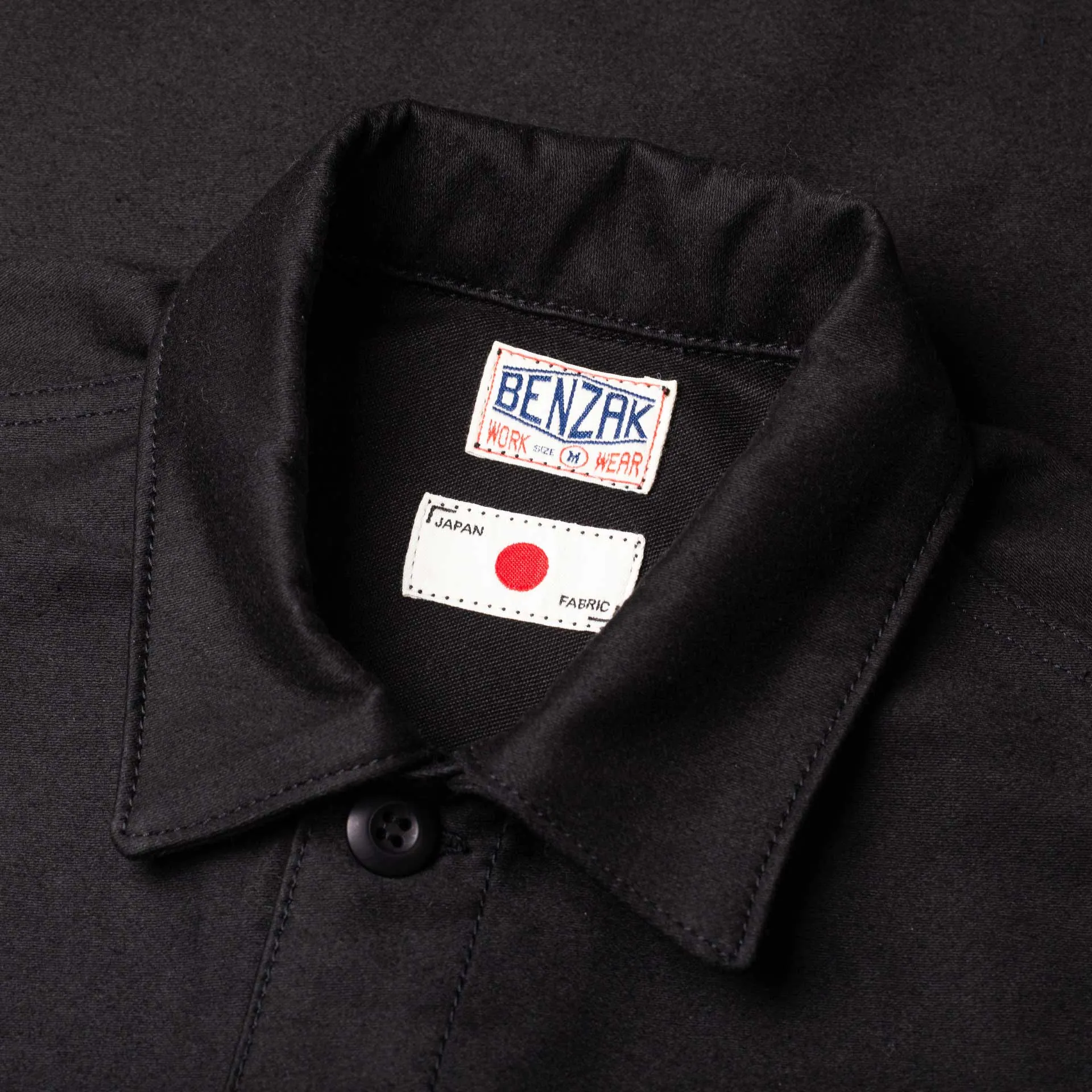 BWJ-01 WORKER JACKET 12 oz. black moleskin