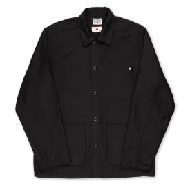 BWJ-01 WORKER JACKET 12 oz. black moleskin