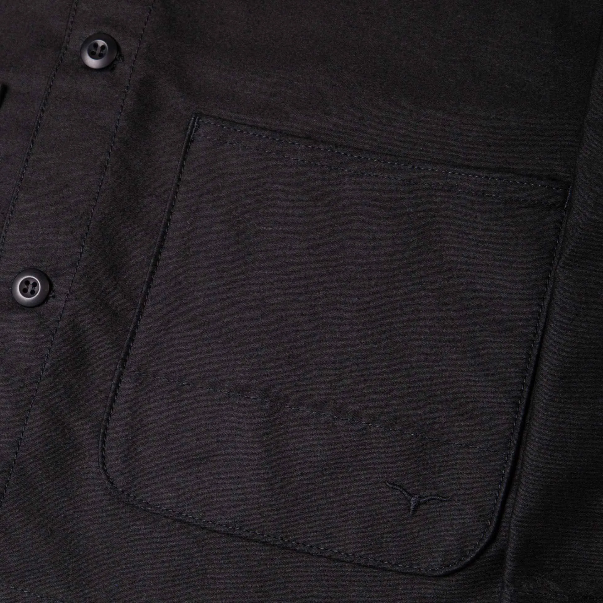 BWJ-01 WORKER JACKET 12 oz. black moleskin