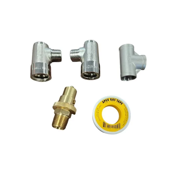 Caravan double gas bayonet adapter with BONUS Dust Plugs