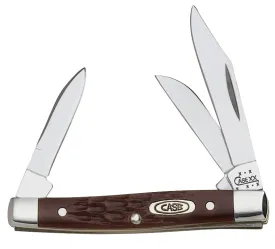 CASE 00081 Folding Pocket Knife, 2 in Clip, 1-1/2 in Sheep Foot, 1.49 in Pen L Blade, Stainless Steel Blade, 3-Blade :EA: QUANTITY: 1