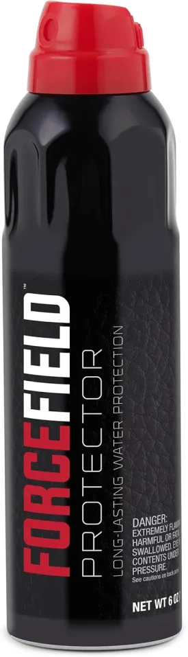 Forcefield Protector 6 OZ  Waterproof and Stain Repellent Spray for Footwear, Outerwear, Backpacks, and Hats  Long-Lasting, All-Material Safe Formula with Up to 12 Months Protection
