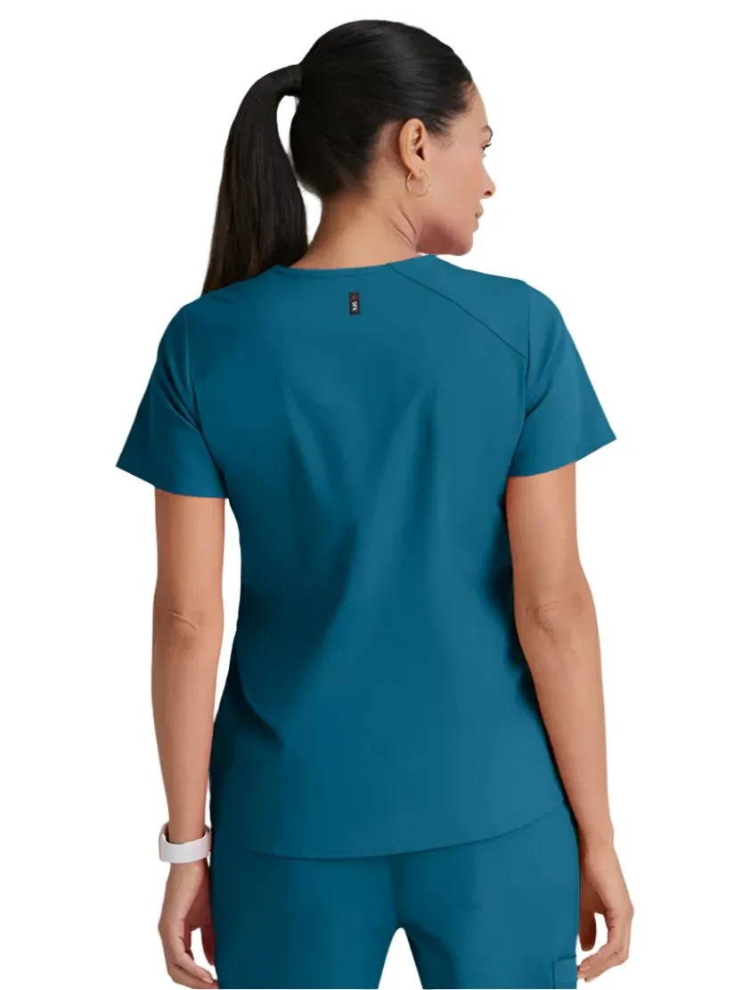 Grey's Anatomy Stretch™ by Barco Emma 4-Pocket V-Neck Scrub Top-Plus