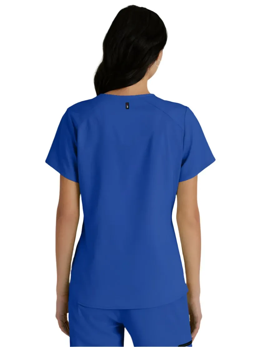 Grey's Anatomy Stretch™ by Barco Emma 4-Pocket V-Neck Scrub Top-Plus