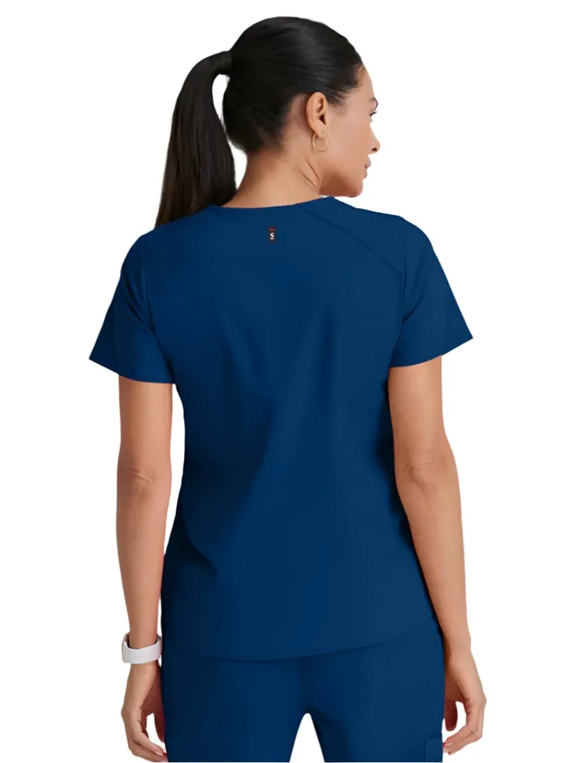 Grey's Anatomy Stretch™ by Barco Emma 4-Pocket V-Neck Scrub Top-Plus