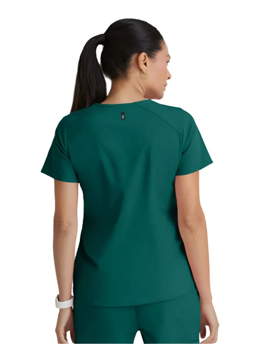 Grey's Anatomy Stretch™ by Barco Emma 4-Pocket V-Neck Scrub Top-Plus