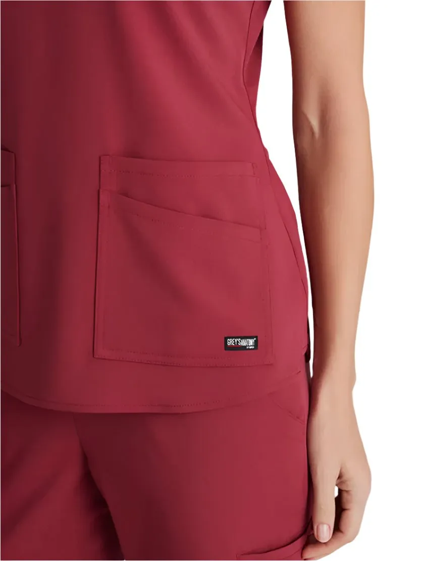 Grey's Anatomy Stretch™ by Barco Emma 4-Pocket V-Neck Scrub Top-Plus