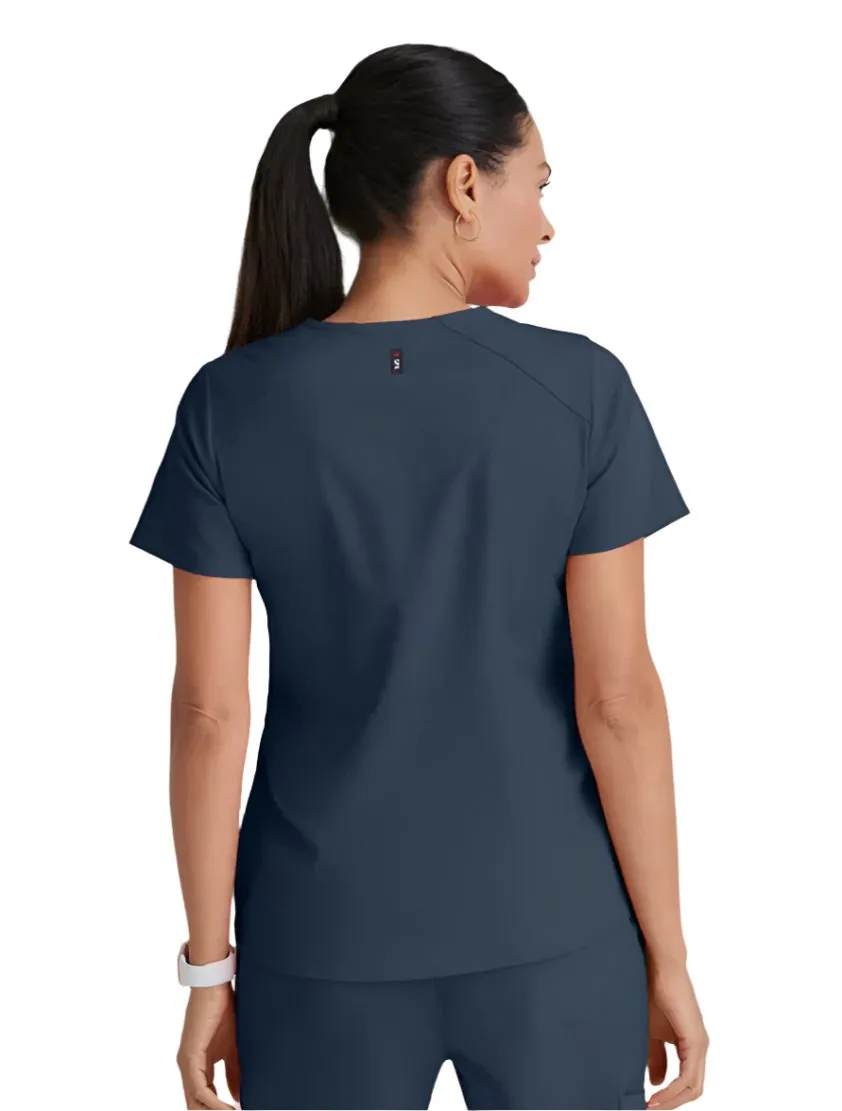 Grey's Anatomy Stretch™ by Barco Emma 4-Pocket V-Neck Scrub Top-Plus
