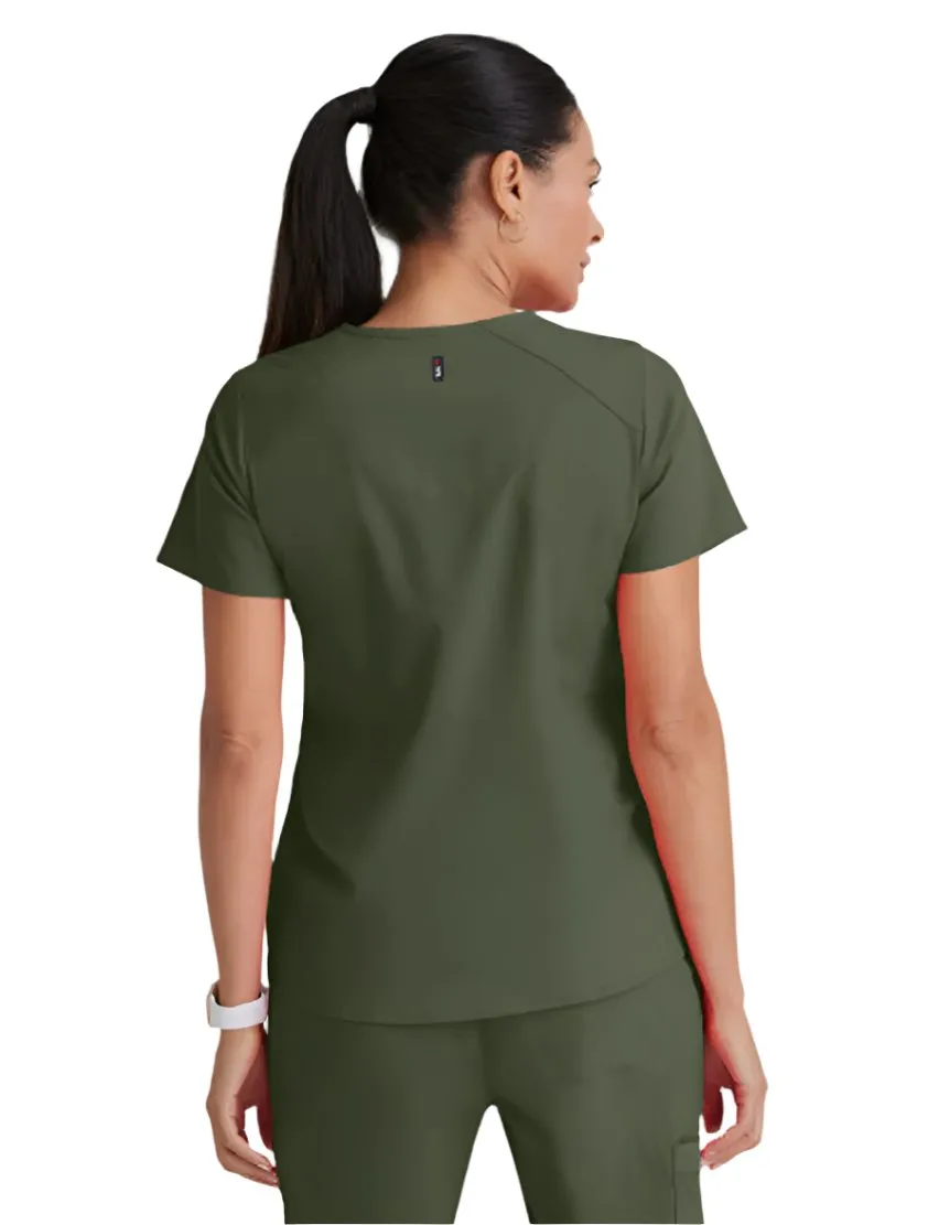 Grey's Anatomy Stretch™ by Barco Emma 4-Pocket V-Neck Scrub Top-Plus