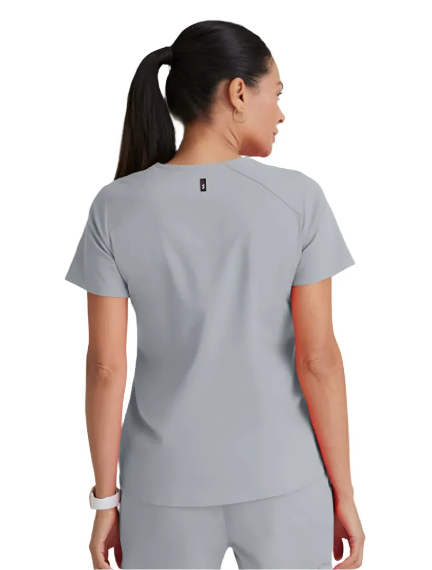 Grey's Anatomy Stretch™ by Barco Emma 4-Pocket V-Neck Scrub Top-Plus