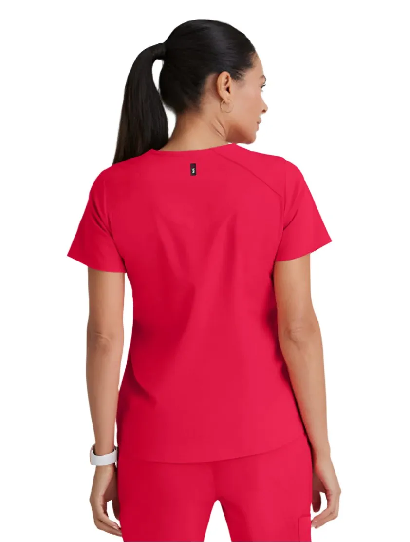 Grey's Anatomy Stretch™ by Barco Emma 4-Pocket V-Neck Scrub Top-Plus