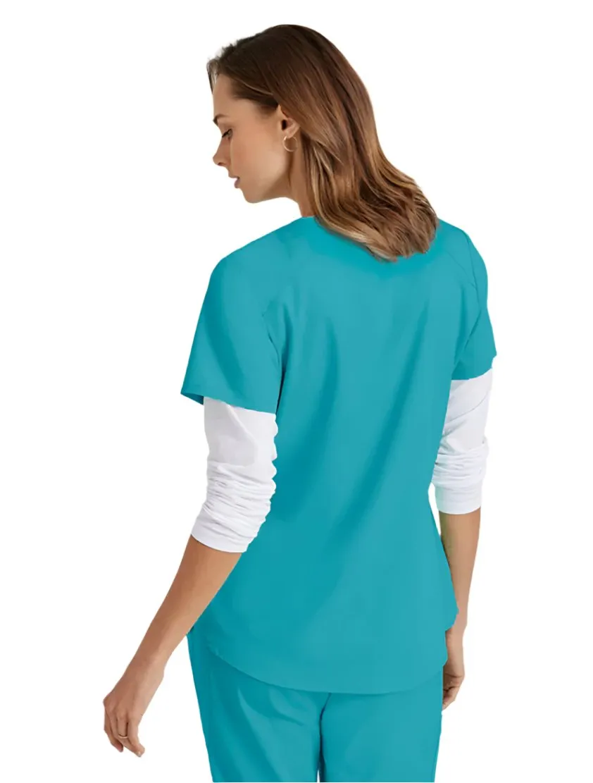 Grey's Anatomy Stretch™ by Barco Emma 4-Pocket V-Neck Scrub Top-Plus