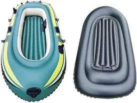 Inflatable Boat, Kayak, Inflatable Kayak Fishing Boat Portable Water Sport 3-seat Series Floating Rafting Boat Thickened PVC Kayak Professional Boat Set