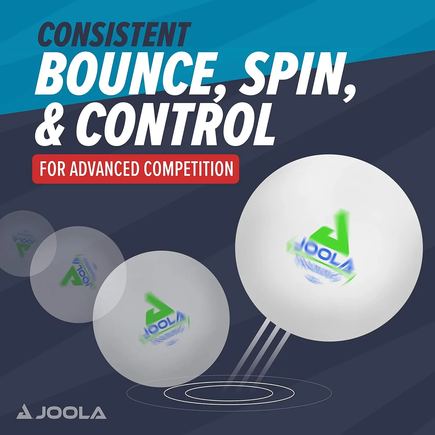 JOOLA Training 3 Star Table Tennis Balls 12, 60, or 120 Pack - 40 mm Regulation Bulk Ping Pong Balls for Competition and Recreational Play - Fun as a Cat Toy - Indoor and Outdoor Compatible