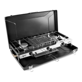 Kampa Fornello Double Burner Camping Cooker & Grill