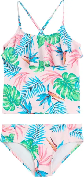 Kanu Surf Girls' Charlotte Flounce Tankini Beach Sport 2-Piece Swimsuit
