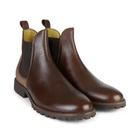 Le Chameau Jameson Chelsea Mens Leather Boot - Caramel
