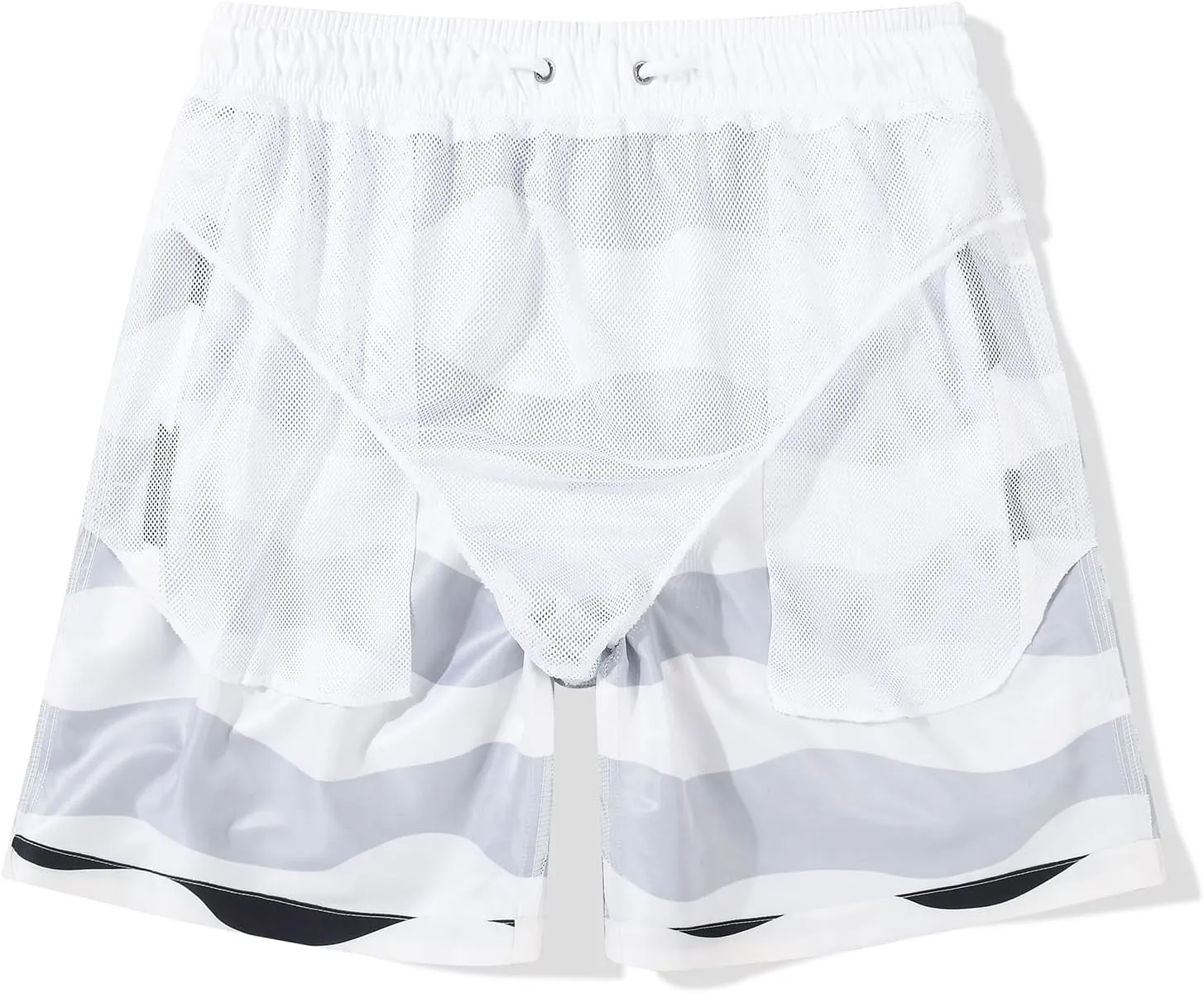 MADHERO Mens Swim Trunks 5 Inch Quick Dry Bathing Suit with Mesh Lining Beach Shorts