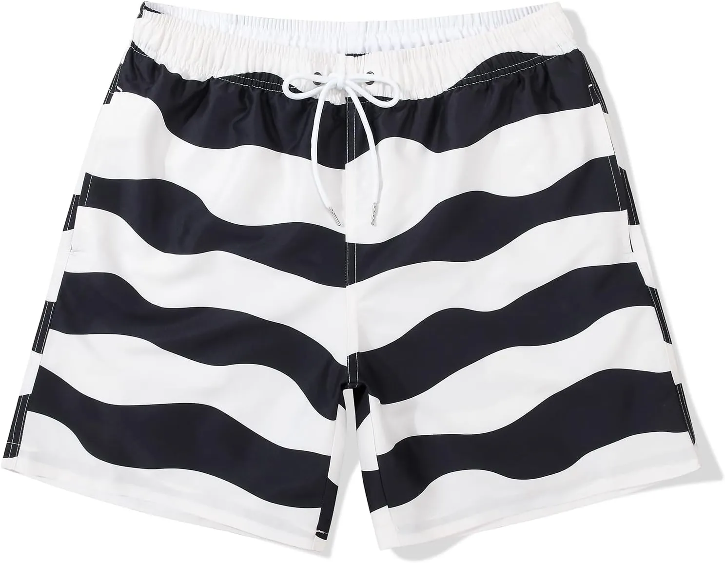 MADHERO Mens Swim Trunks 5 Inch Quick Dry Bathing Suit with Mesh Lining Beach Shorts