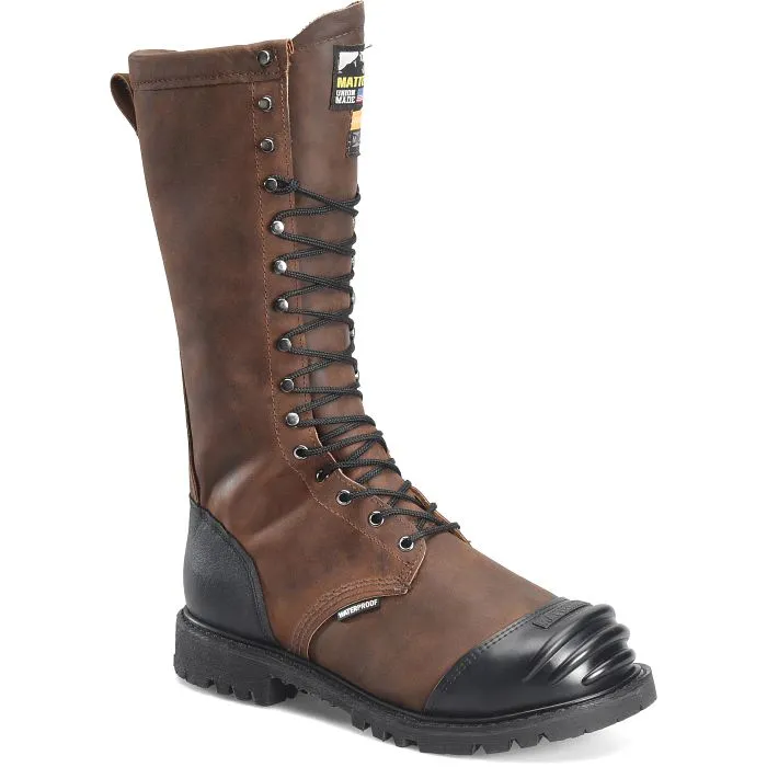 Matterhorn Men's 16" Waterproof Insulated Metguard Work Boot -Brown- MT716