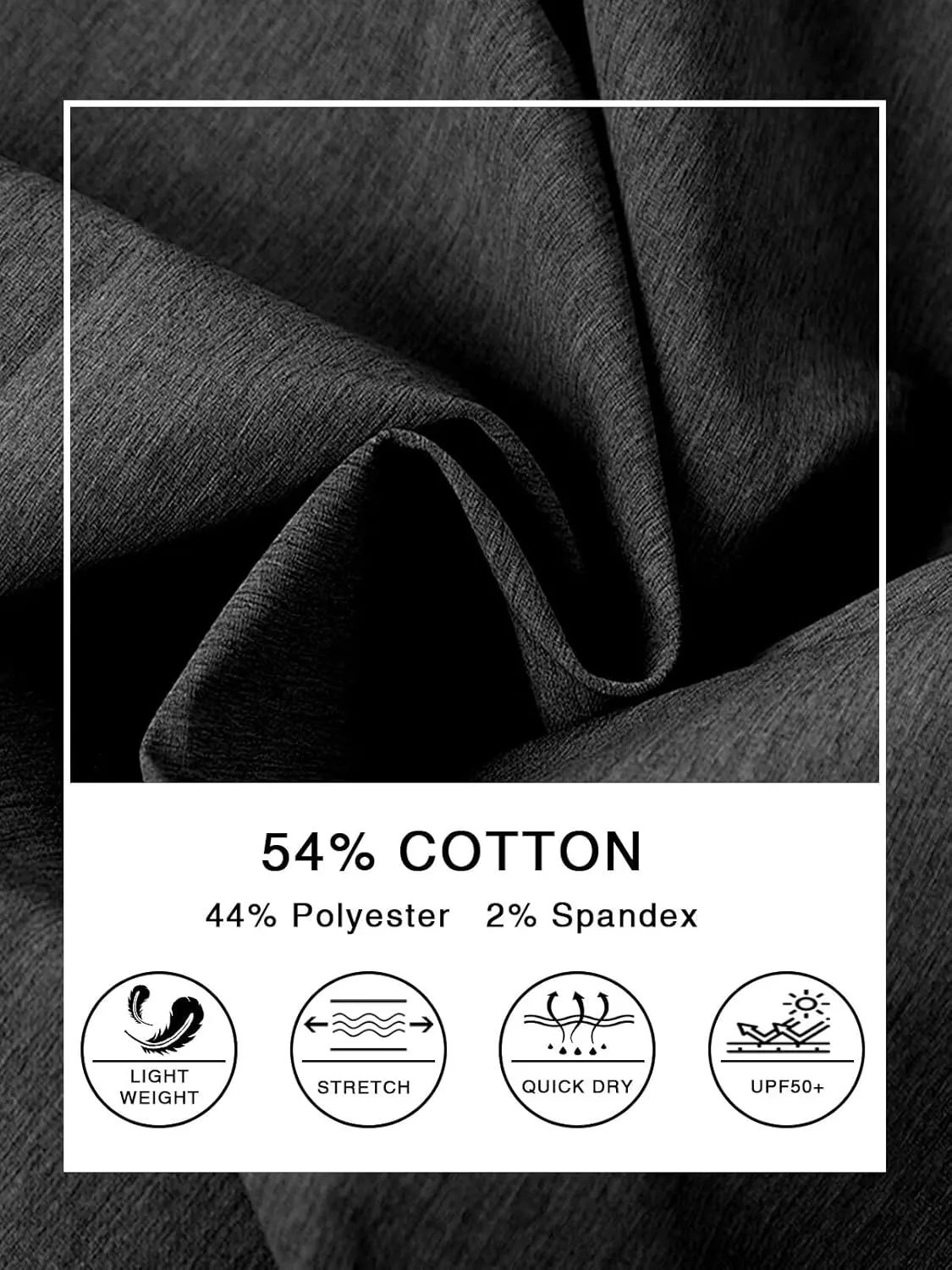Men's Cotton Summer Beach Shorts Classic Fit Flat Front Stretch Solid Chino Golf Shorts