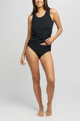 Modal Hi Cut Briefs - Black