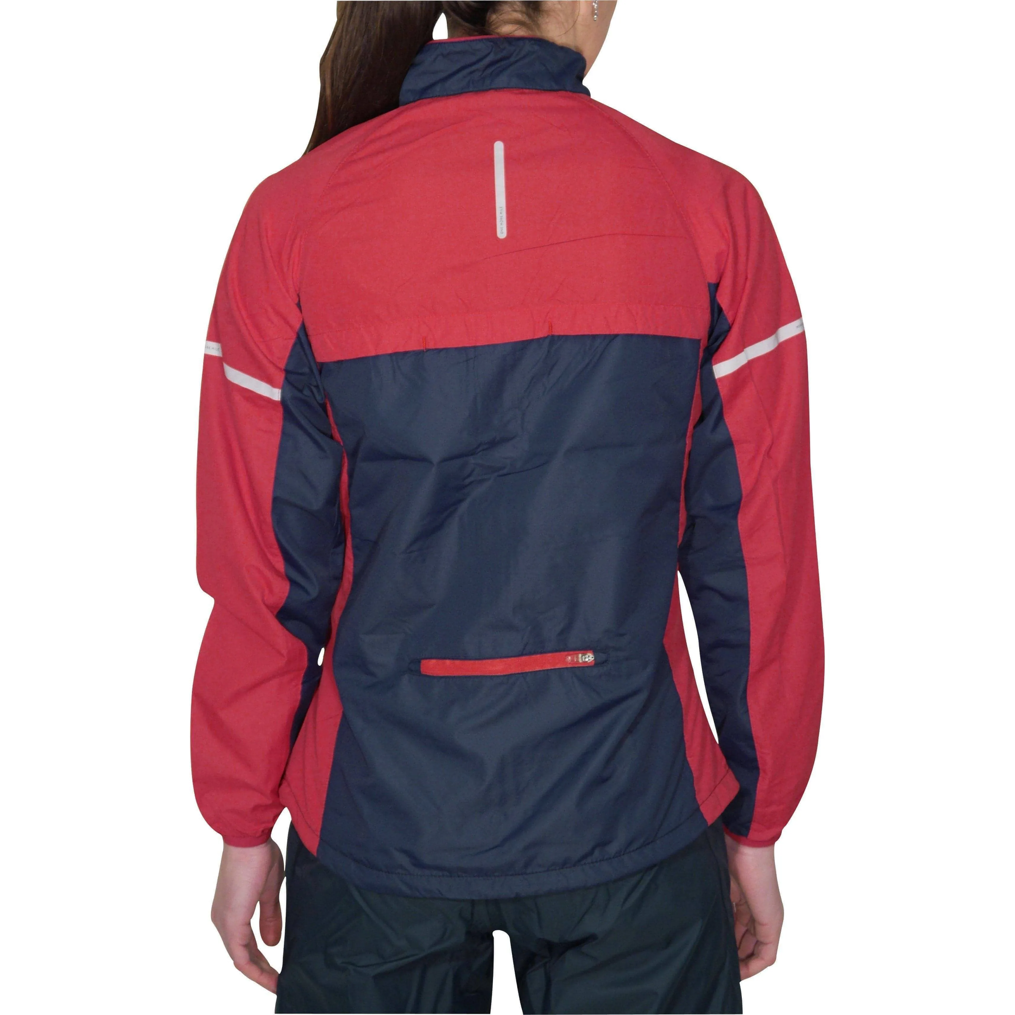 More Mile Select Woven Womens Running Jacket - Red