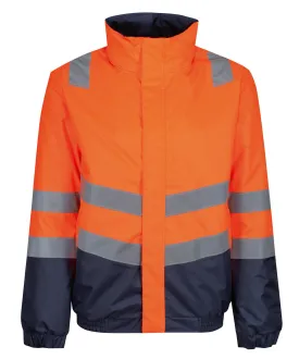 Orange/Navy - Pro hi-vis classic bomber jacket
