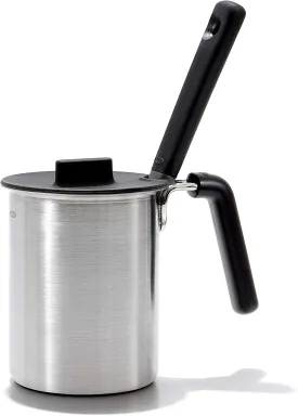 OXO Good Grips Grilling Tools, Basting Pot and Brush, Black