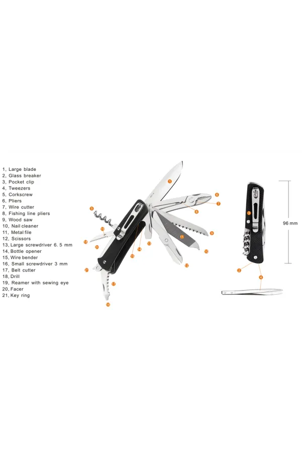 Ruike - Knife Multi-Function M61 - Black
