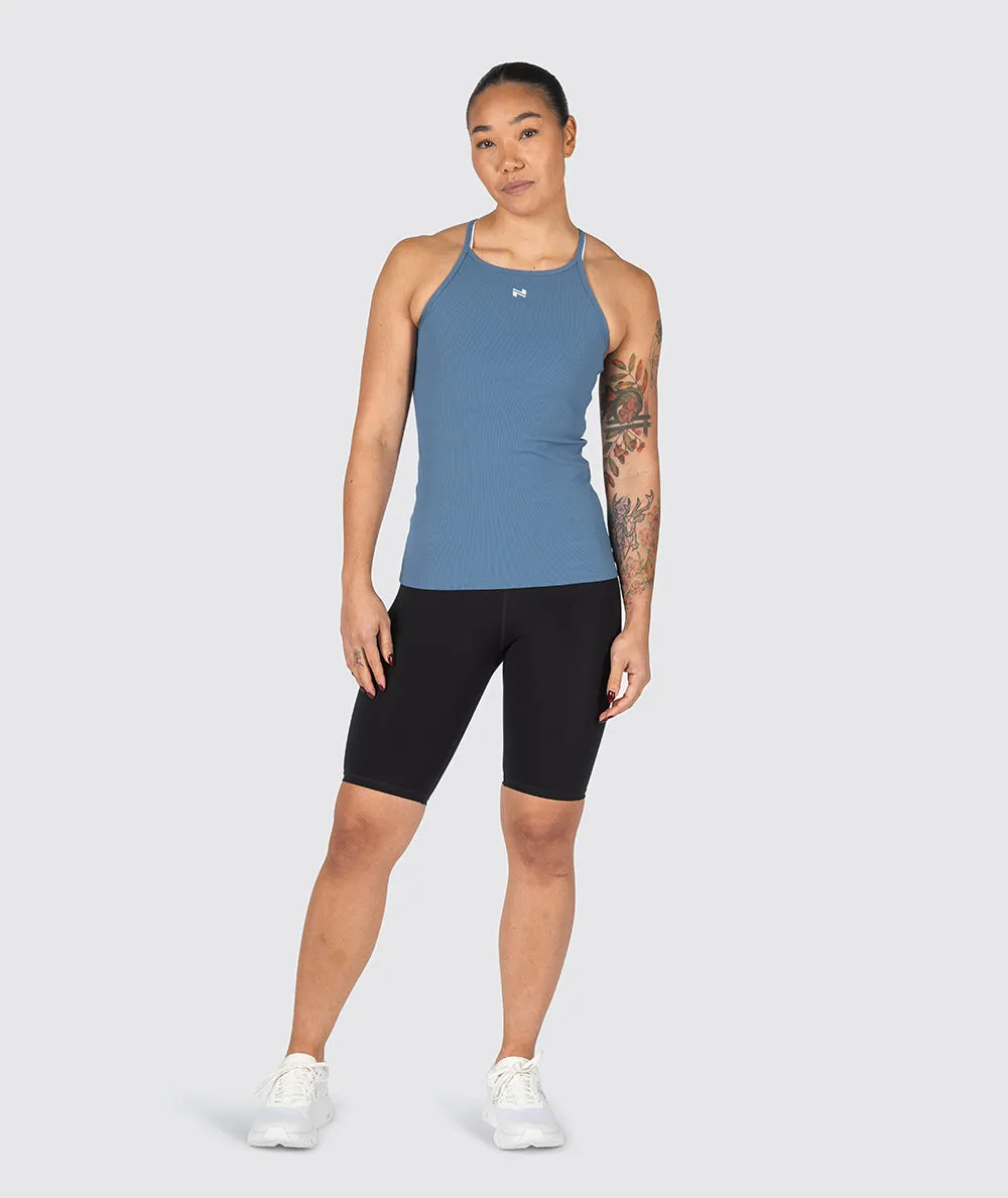 Strappy Ribbed Tank Top