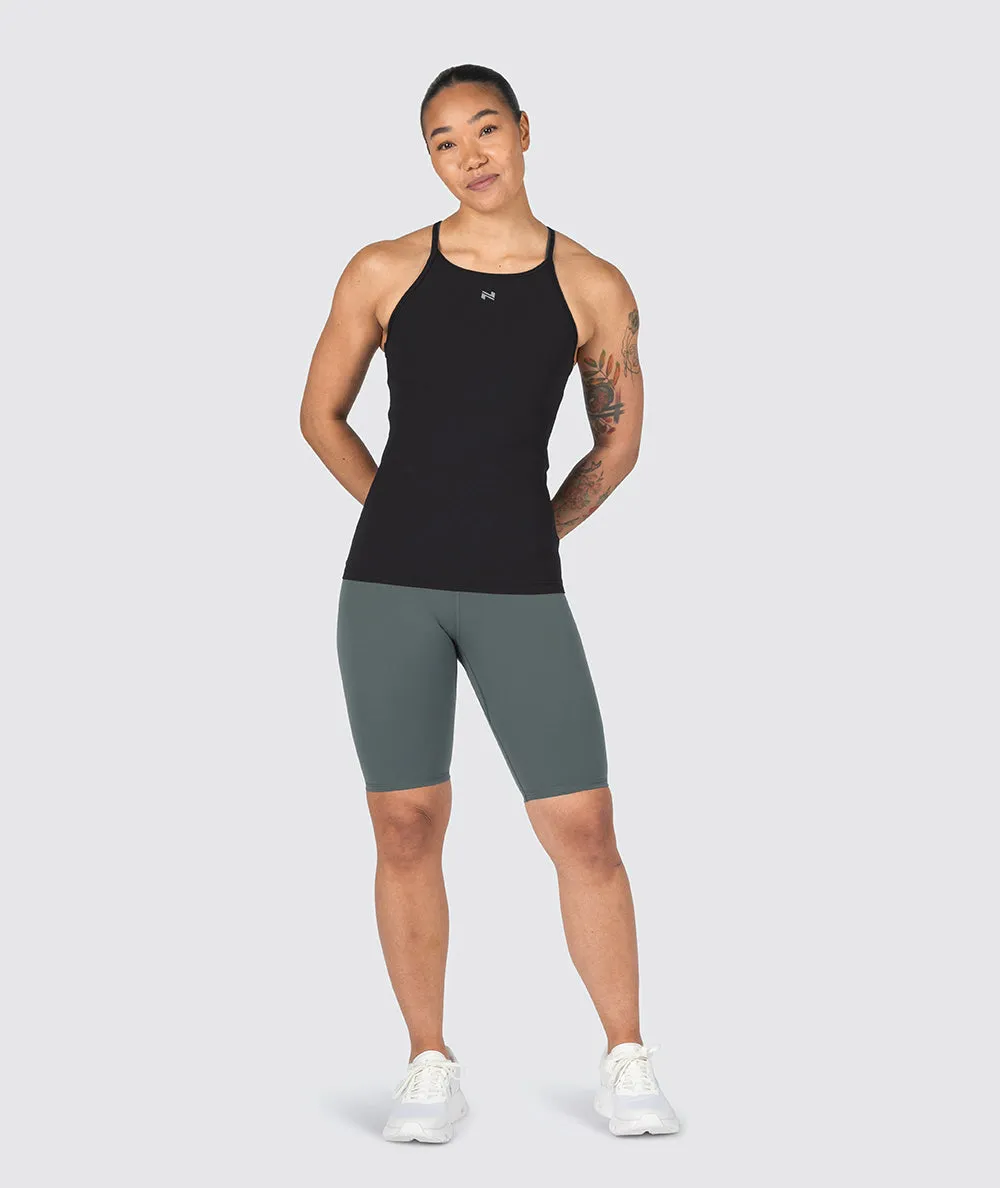 Strappy Ribbed Tank Top
