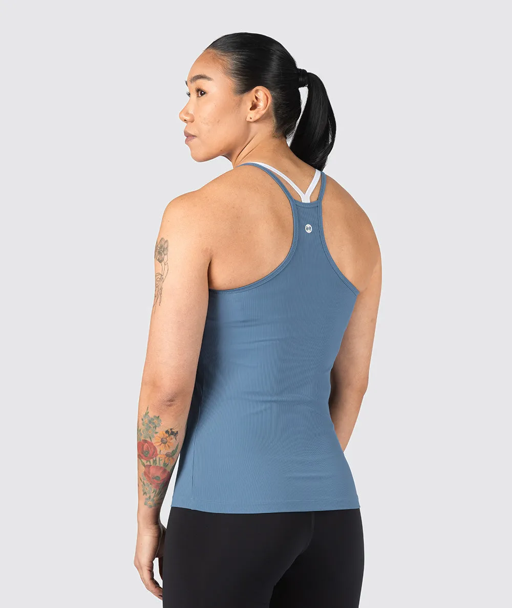 Strappy Ribbed Tank Top