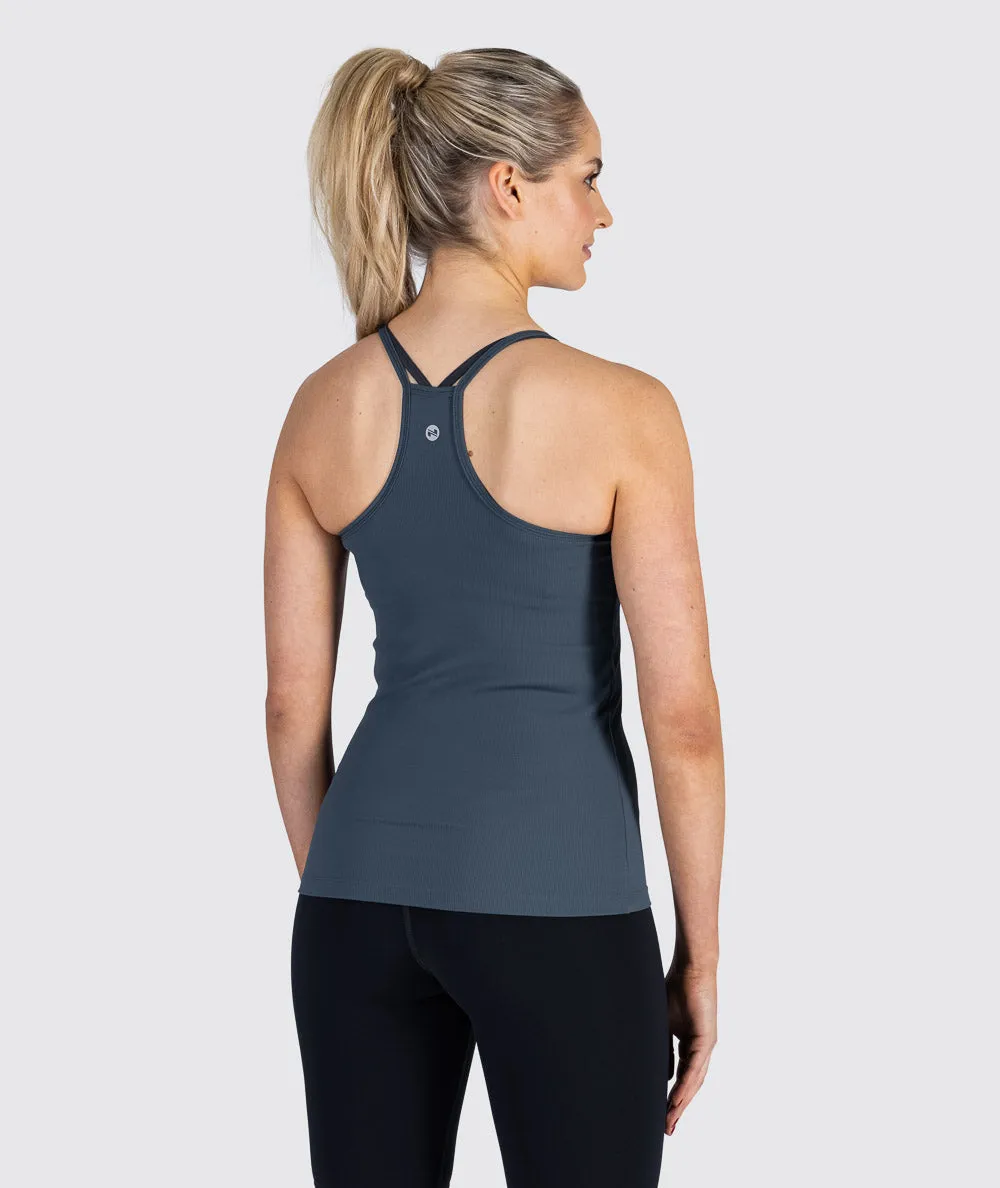 Strappy Ribbed Tank Top