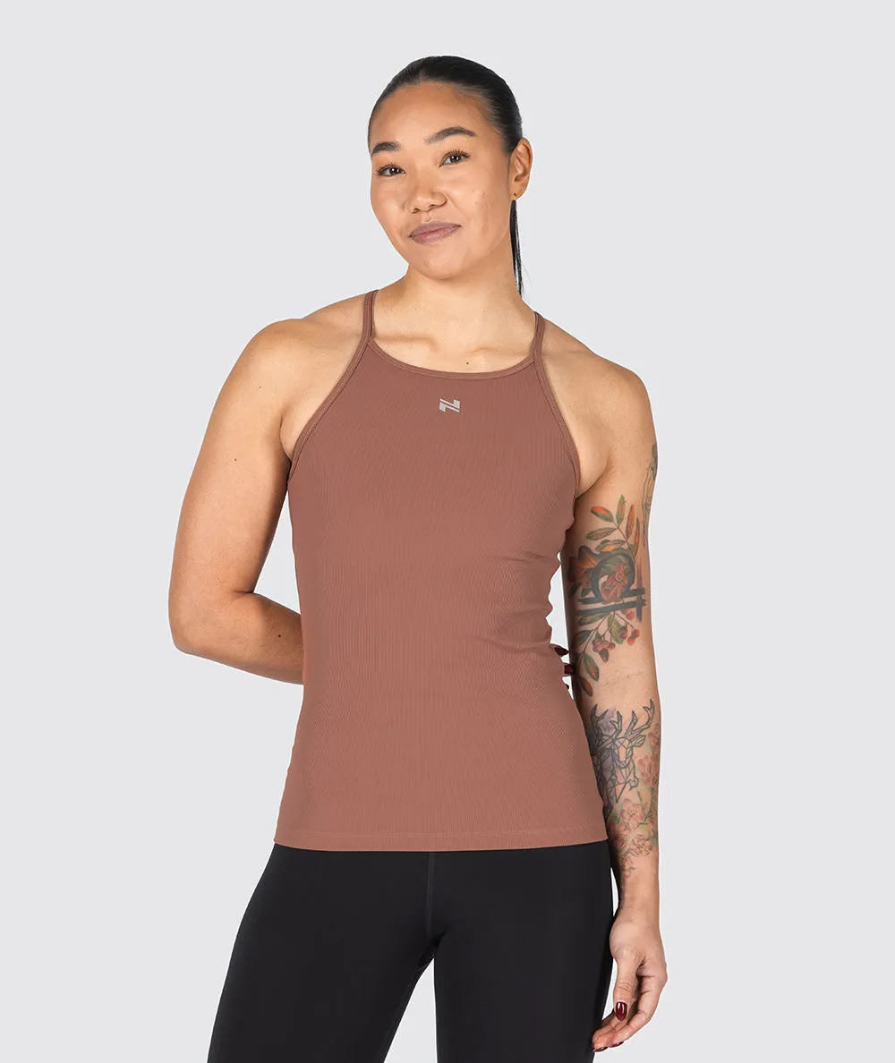 Strappy Ribbed Tank Top