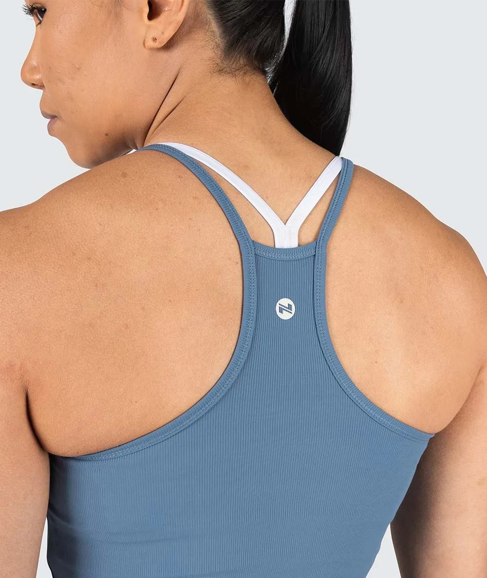 Strappy Ribbed Tank Top