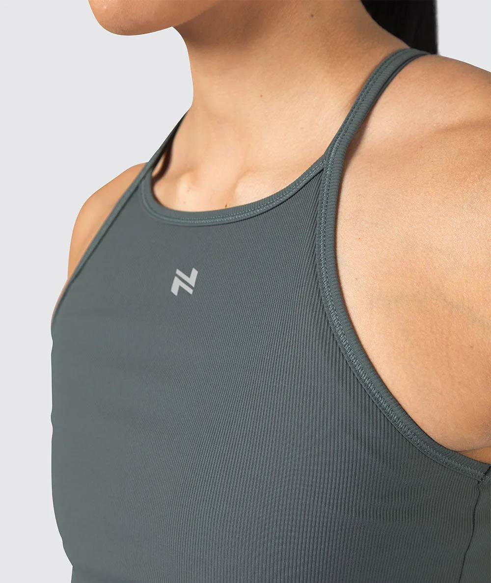 Strappy Ribbed Tank Top