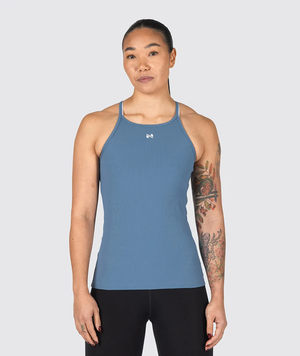 Strappy Ribbed Tank Top
