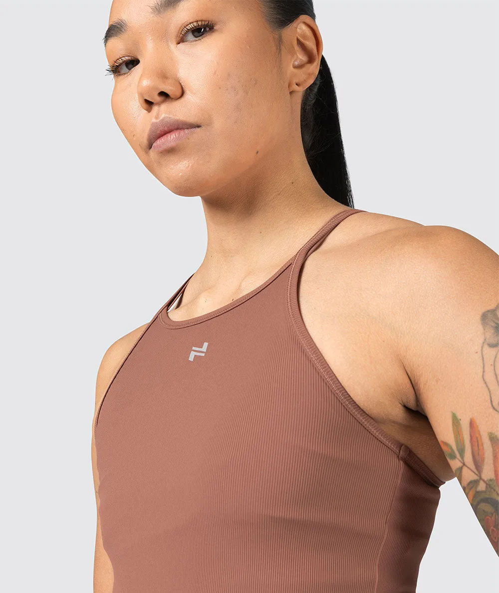 Strappy Ribbed Tank Top