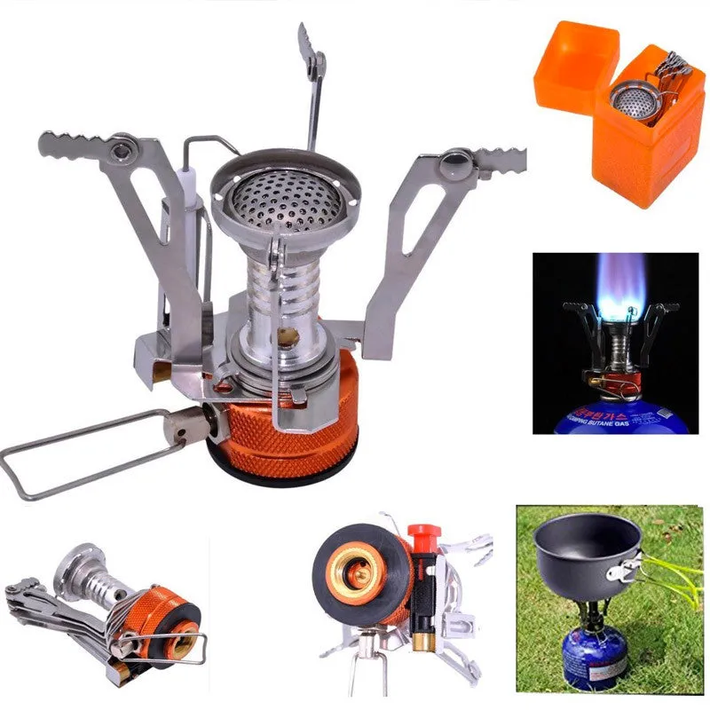 Ultralight Portable Outdoor Pot Pan & Stove Set with Piezo Ignition Stealth Angel Survival