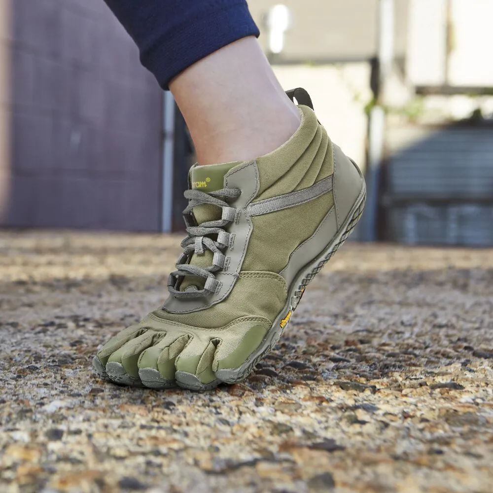 Vibram V-TREK INSULATED Womens Five Fingers Barefoot Trainers - Military/Grey